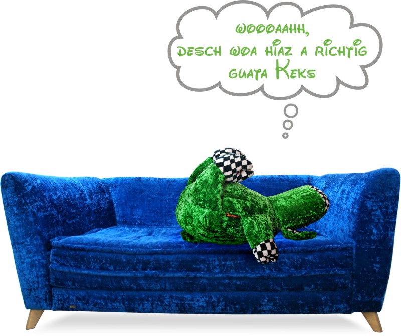 Bretz Schwein grün Polster für Sofa Kissen