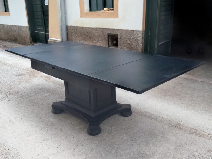 Jugendstil Tisch ausziehbar noir