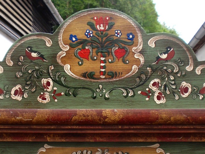 Voglauer Kleiderschrank grün Anno