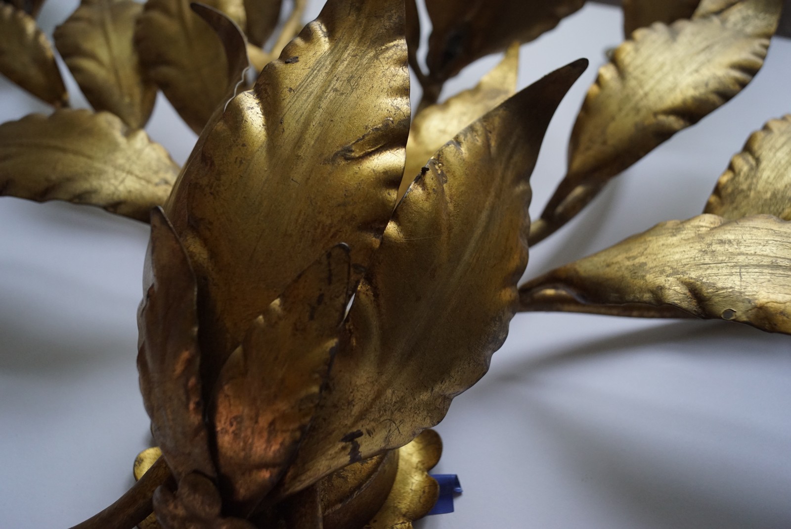 Vintage Wandlampe Hans Koegl Hollywood Regency Wandleuchter Original Palmenlampe Requisite Film