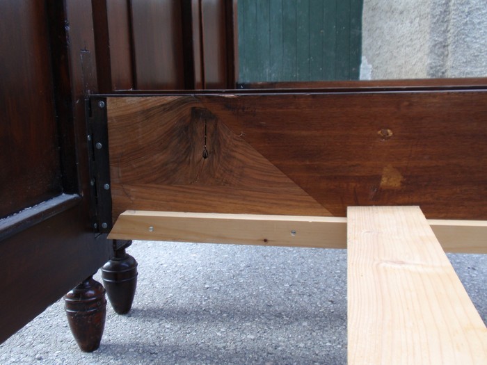 Doppelbett Antik Vollholz