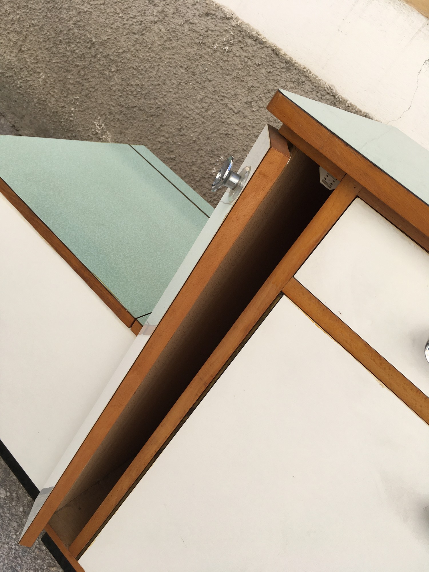 Küchensitzbank Retro Schrank Küche Vintage 50er-Jahre Midcentury Kommode