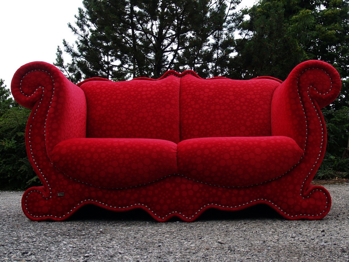 Bretz Sofa Designklassiker rot