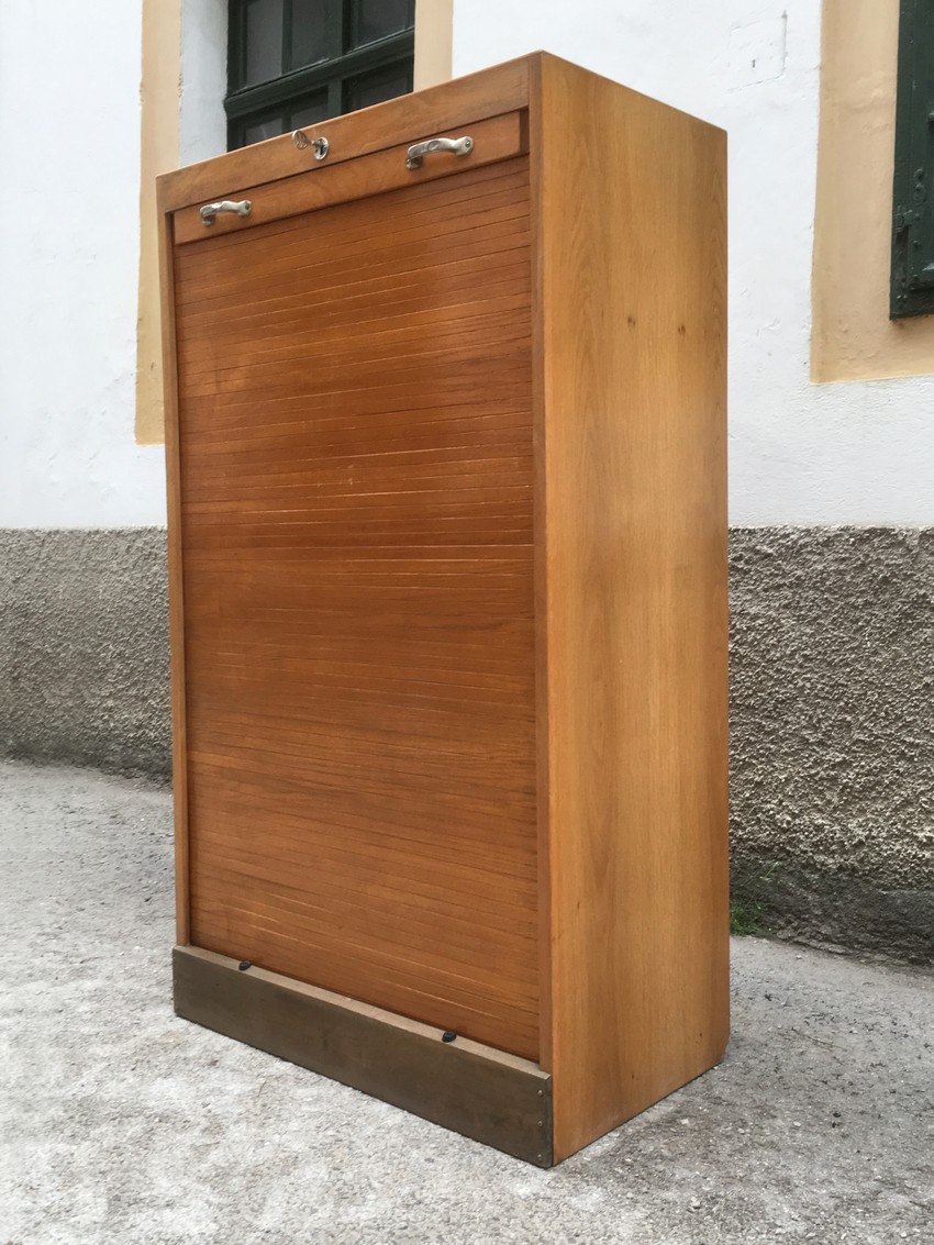 Bueroschrank Rollladenschrank Vollholz