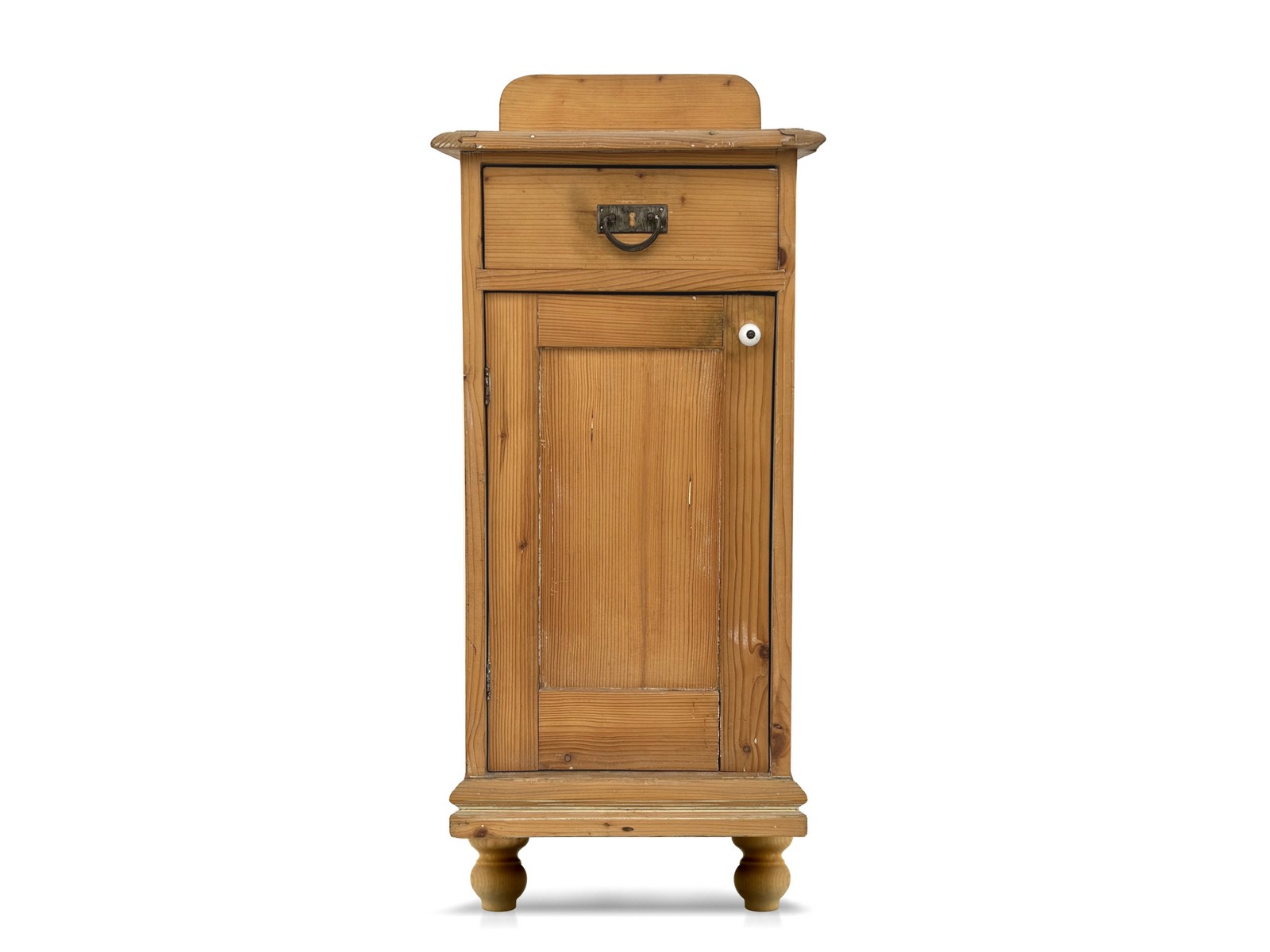 Antiker Nachtschrank kleine Kommode Weichholz um 1900  antikes Kästchen Naturholz Schrank Vintage
