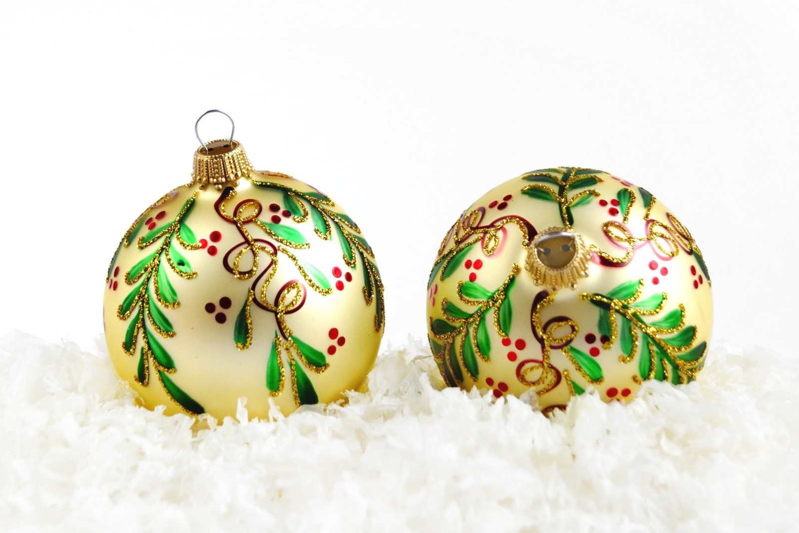 Christbaumkugel Glas mundgeblasen handgemacht lauscha Bauernweihnachtsbaum glitzer ranken handbemalt