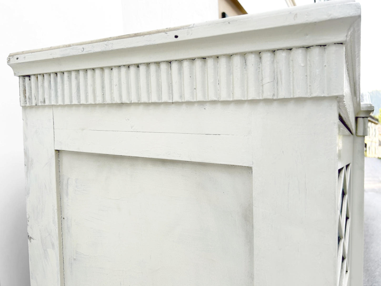 Großer Kleiderschrank Vintage weiß creme
