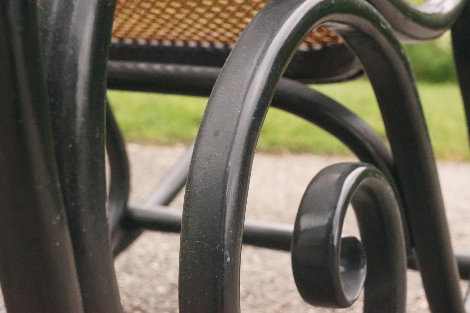 Thonet Schaukelstuhl schwarz Bugholz Schaukelsessel Original