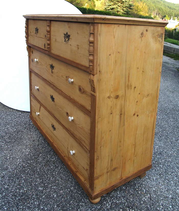 Weichholz Kommode antik