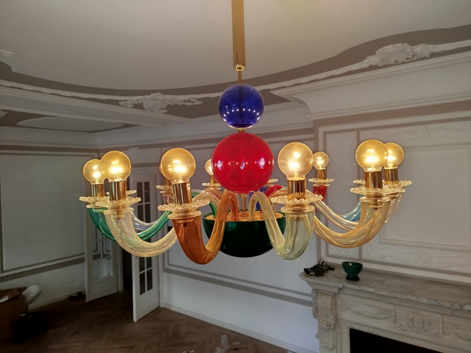 Gio Ponti Venini Kronleuchter 99.80 Multicolor 12-armig Gio Ponti Venini Kronleuchter 99.80 Multicolor 12-armig