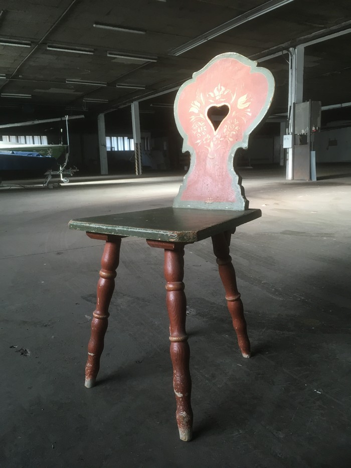 Bauernmöbel Sessel bemalt