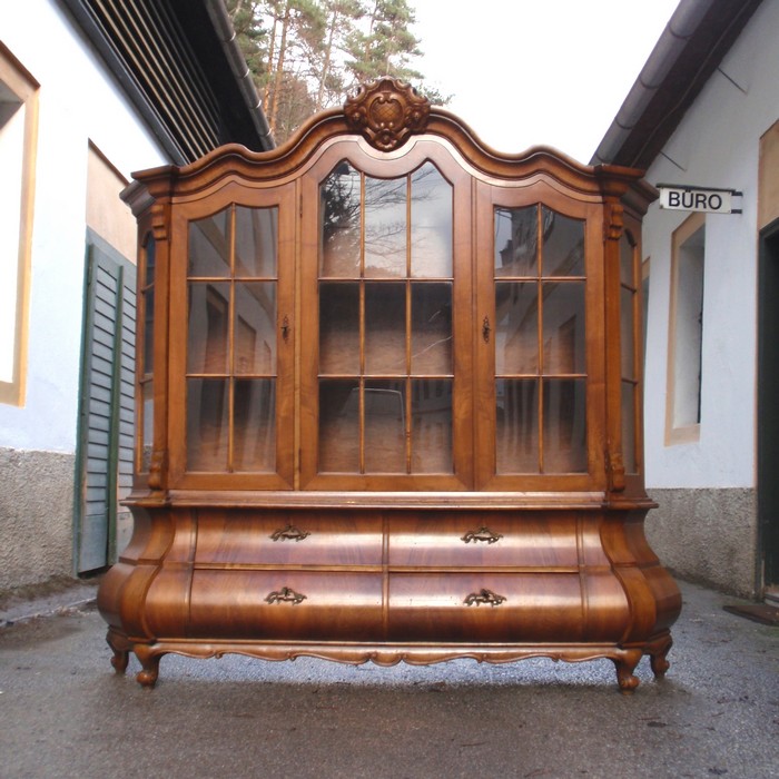 Barockstil Vitrinenschrank alt