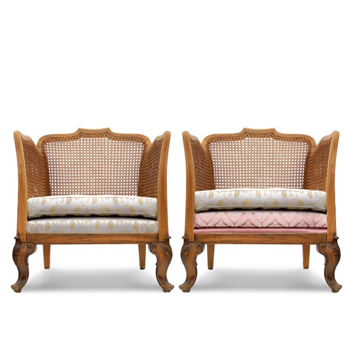 Antiker Sessel Geflecht