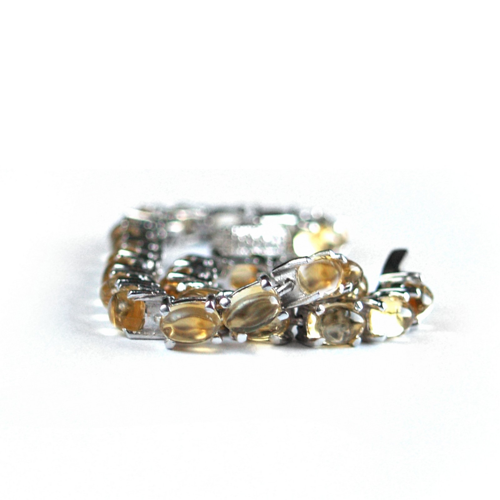 Armband Silber 925 Damenarmband gelb Citrin Armband 925 Silber Citrin 14k Weißgold vergoldet Edelsteine