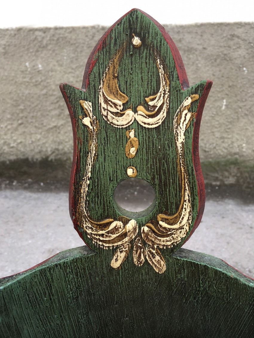 Schirmständer Holz bemalt Bauernmöbel