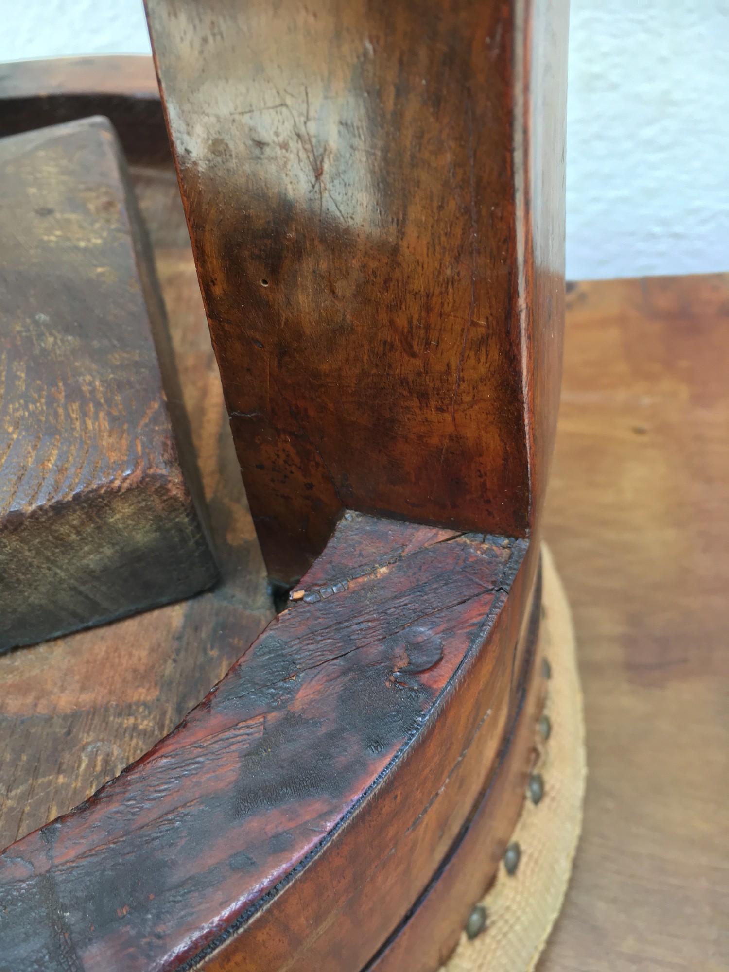 Klavierhocker Hocker Biedermeier um 1820 original Drehhocker Sitzmöbel