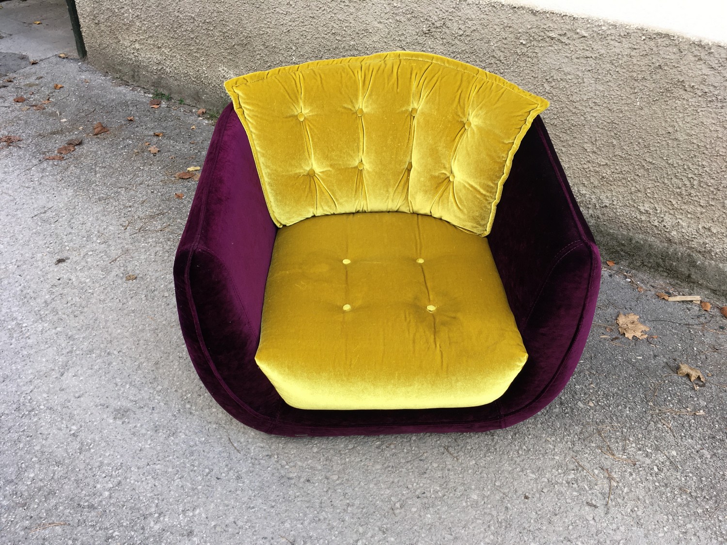 Bretz Sessel CUPCAKE Stuhl Designsessel Original violett gold