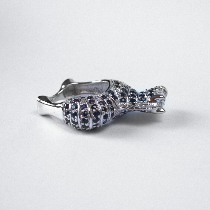 Ring 925 Silber Schmuck Saphir Pferd Edelsteine handgefertigt Rubin Reiter