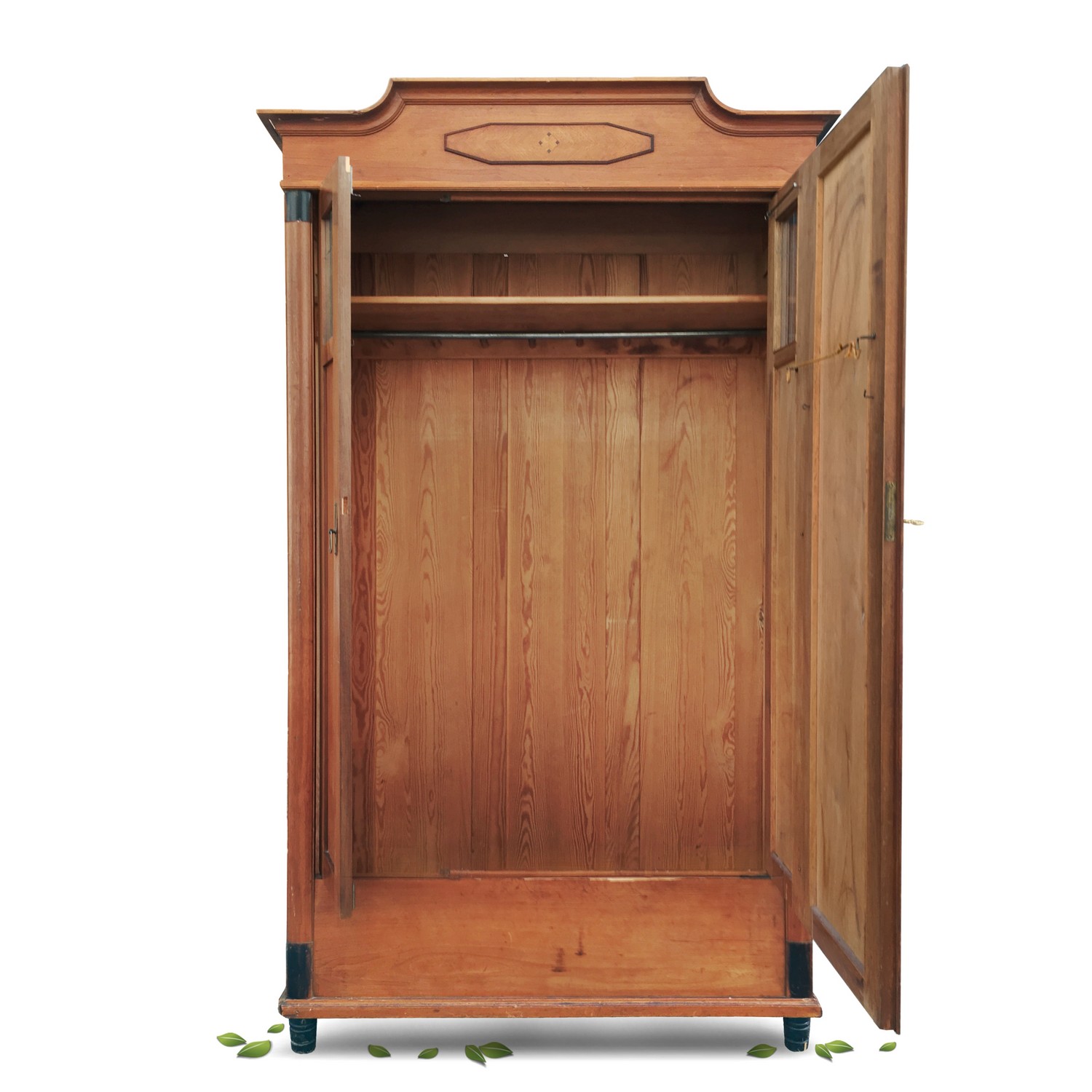 Dielenschrank Jugendstil Kleiderhaken Garderobenschrank