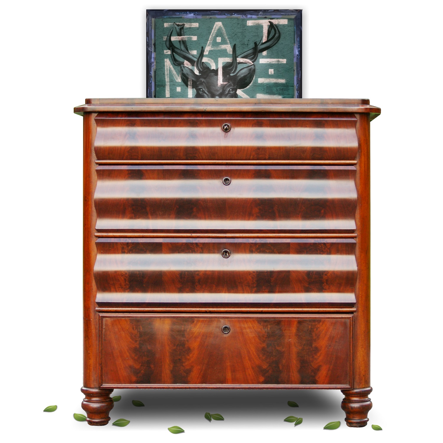 antike Kommode Antiquität antik Schrank Antiquität kommode restauriert Vollholz mahagoni Restaurator Möbel kaufen shop Restaurator Biedermeier Barock Empire