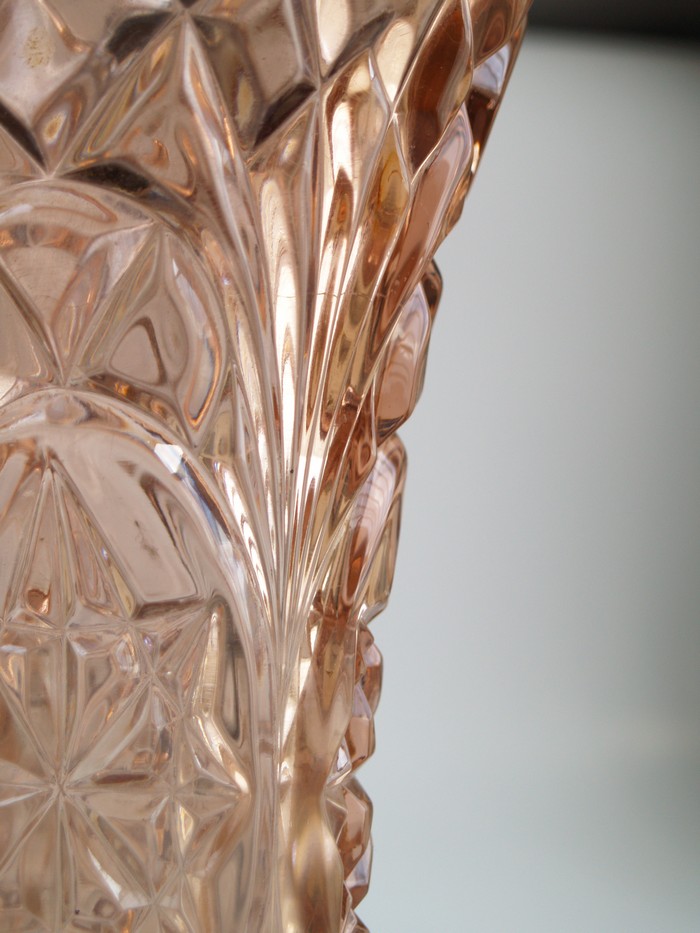 Vase rosa Vintage 50er- 60er-Jahre