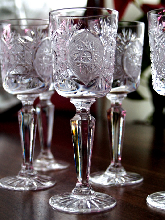 Bleikristall Likoerglas handgeschliffen