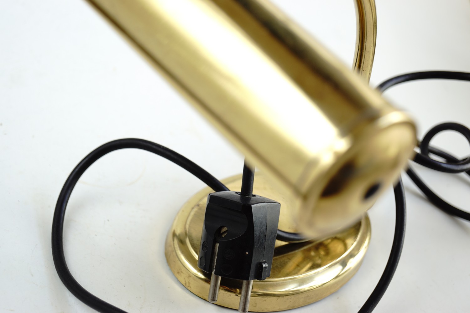 Tischlampe Schreibtischlampe Kontorlampe Tischleuchte Messing Vintage