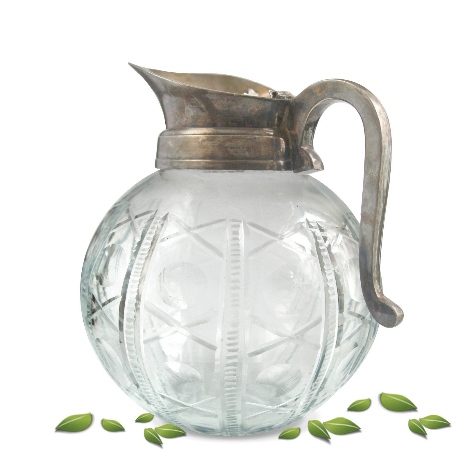 Krug Wasserkrug Saftkrug Bleikristall geschliffen kalte Ente alt Krug Bleikristall