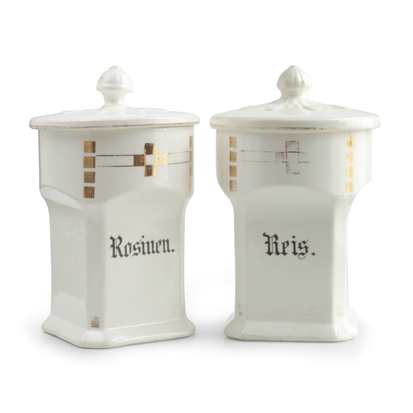 2 Stk. Vorratsdose Deckeldose Jugendstil Art Deco Original Vorratsdose Jugendstil