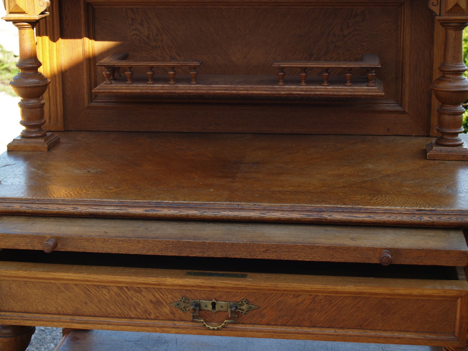 Buffet Schrank Anrichte Möbel antik Regal Holz Vollsäulen Kommode Konsole