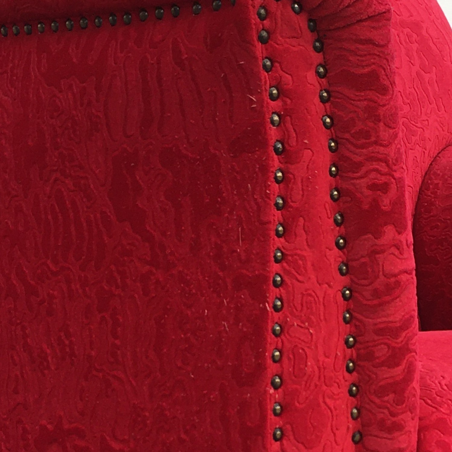 BRETZ Gaudi Stuhl rot Sofasessel Sessel Armlehnstuhl silber Löwentatzen
