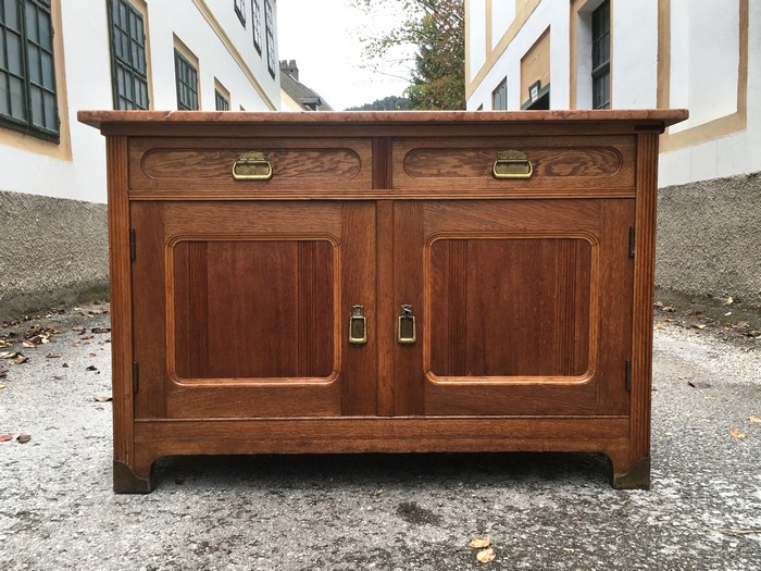 Jugendstil Kommode Marmorplatte
