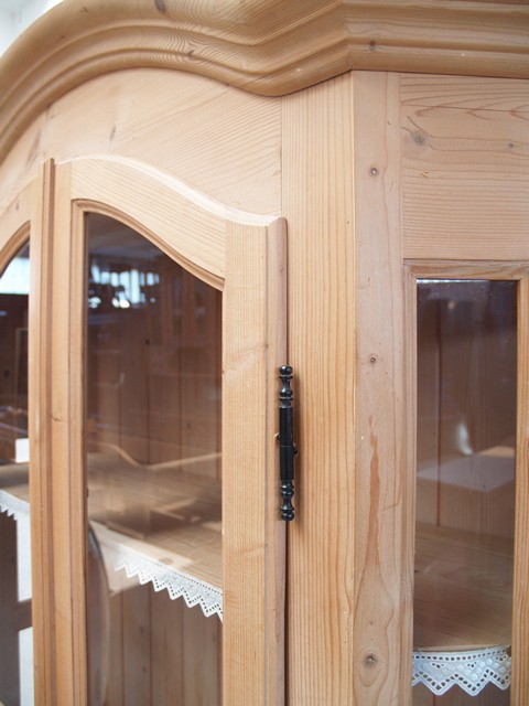 Weichholz Vitrine Schrank