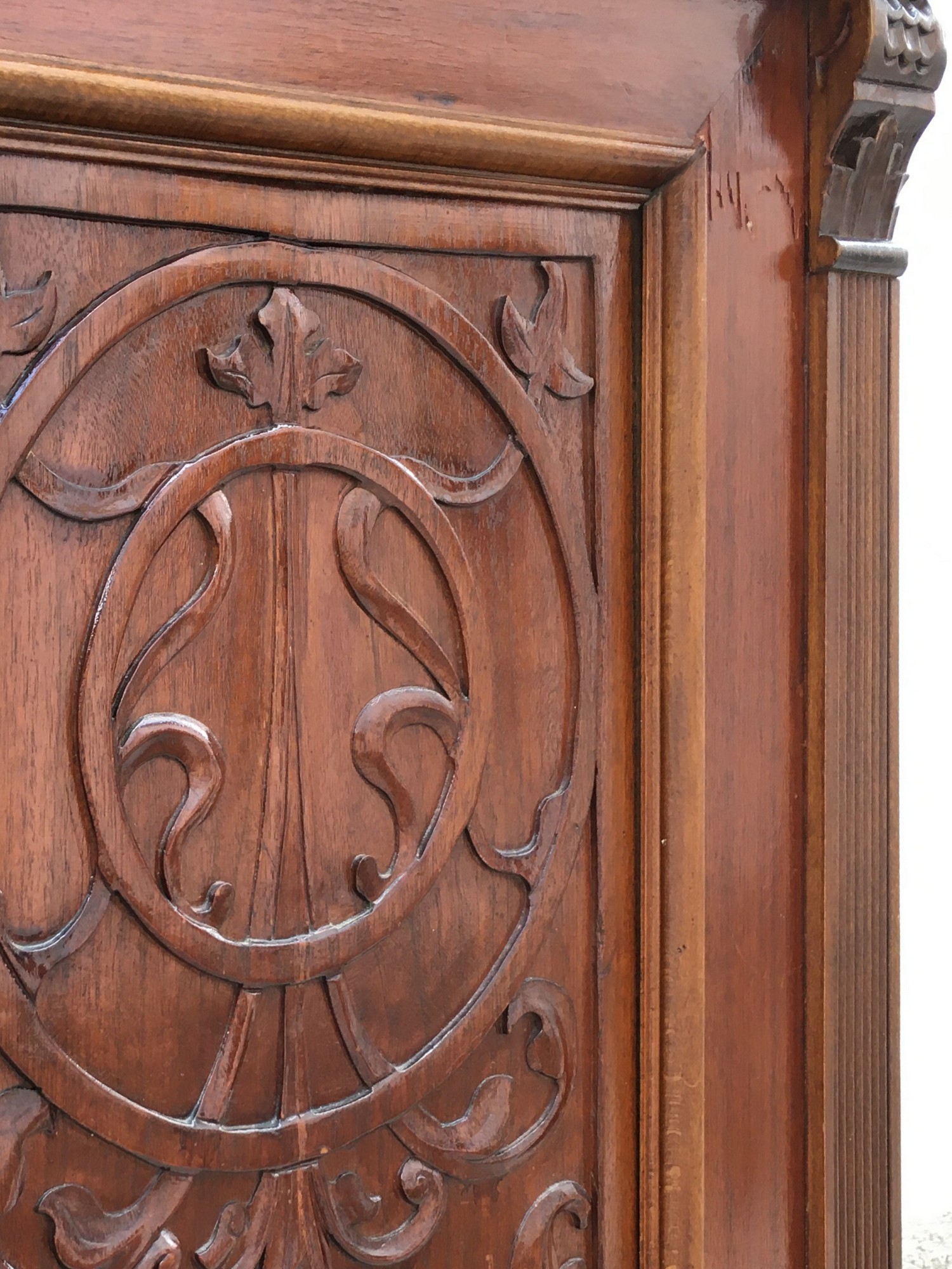 Kleiderschrank Spiegelschrank Schrank Kasten antik Jugendstil Garderobenschrank