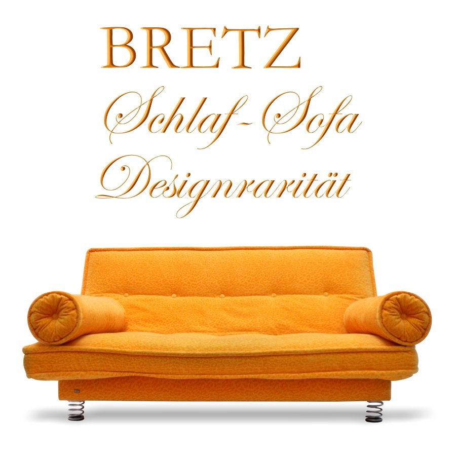 BRETZ SOFA Bettsofa RARITÄT yellow BEACH Schlafsofa Bretz Schlafsofa