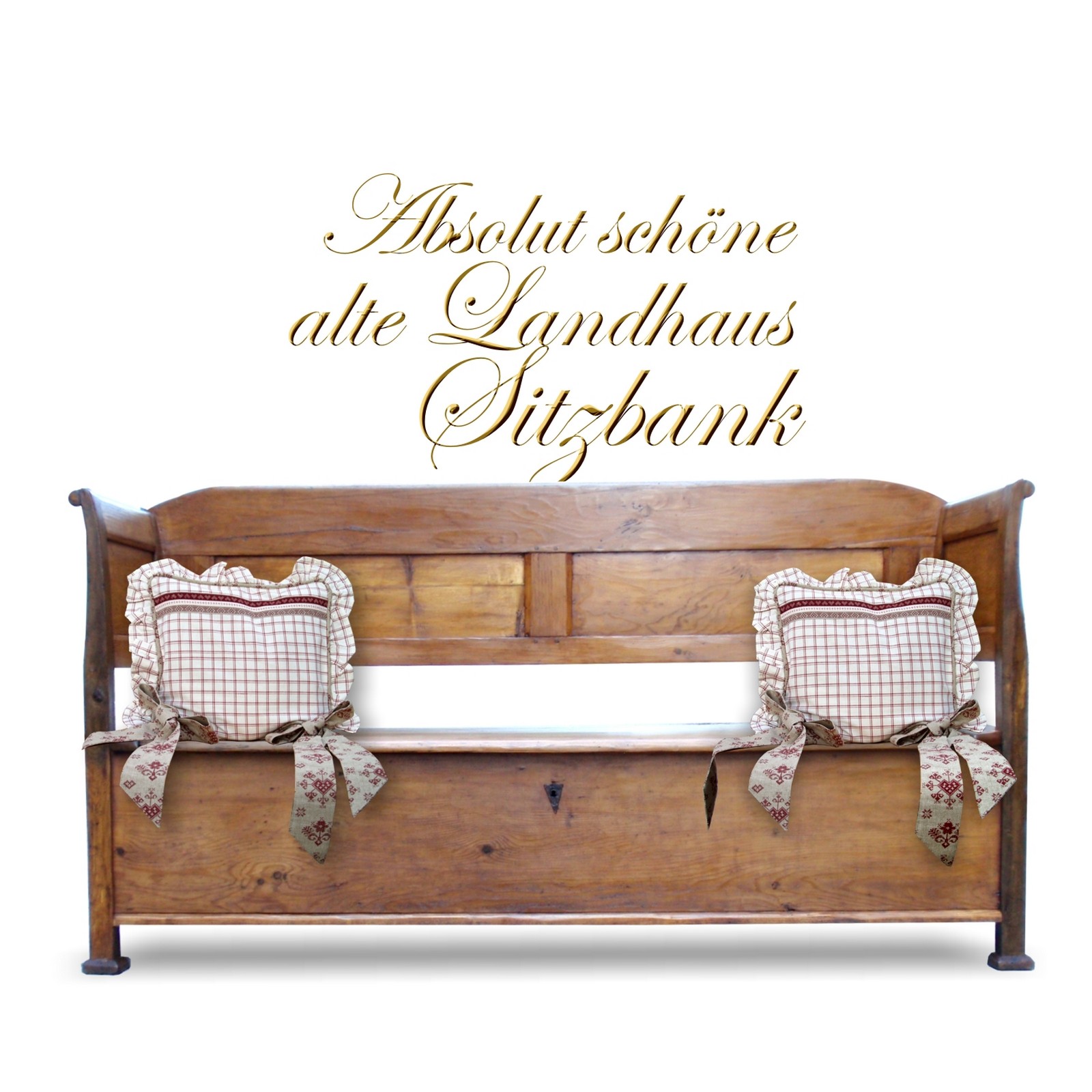 Truhenbank antik Küchensitzbank mit Truhe Sitzbank Landhausstil Truhenbank antik