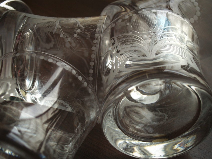 Wassergläser Kristall Kärnten Otto Egger Bauernstube