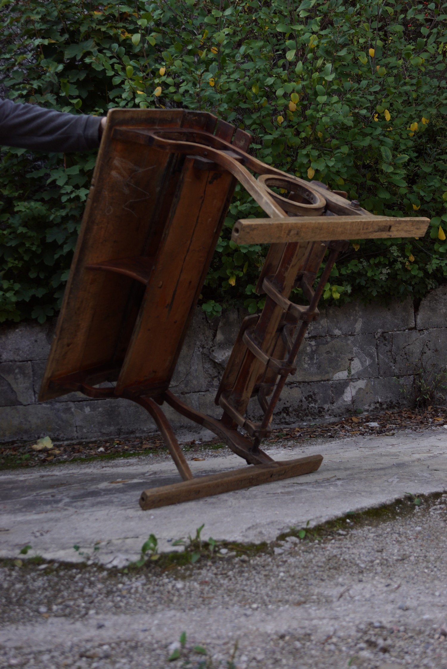 Vintage Bank Holz Tisch