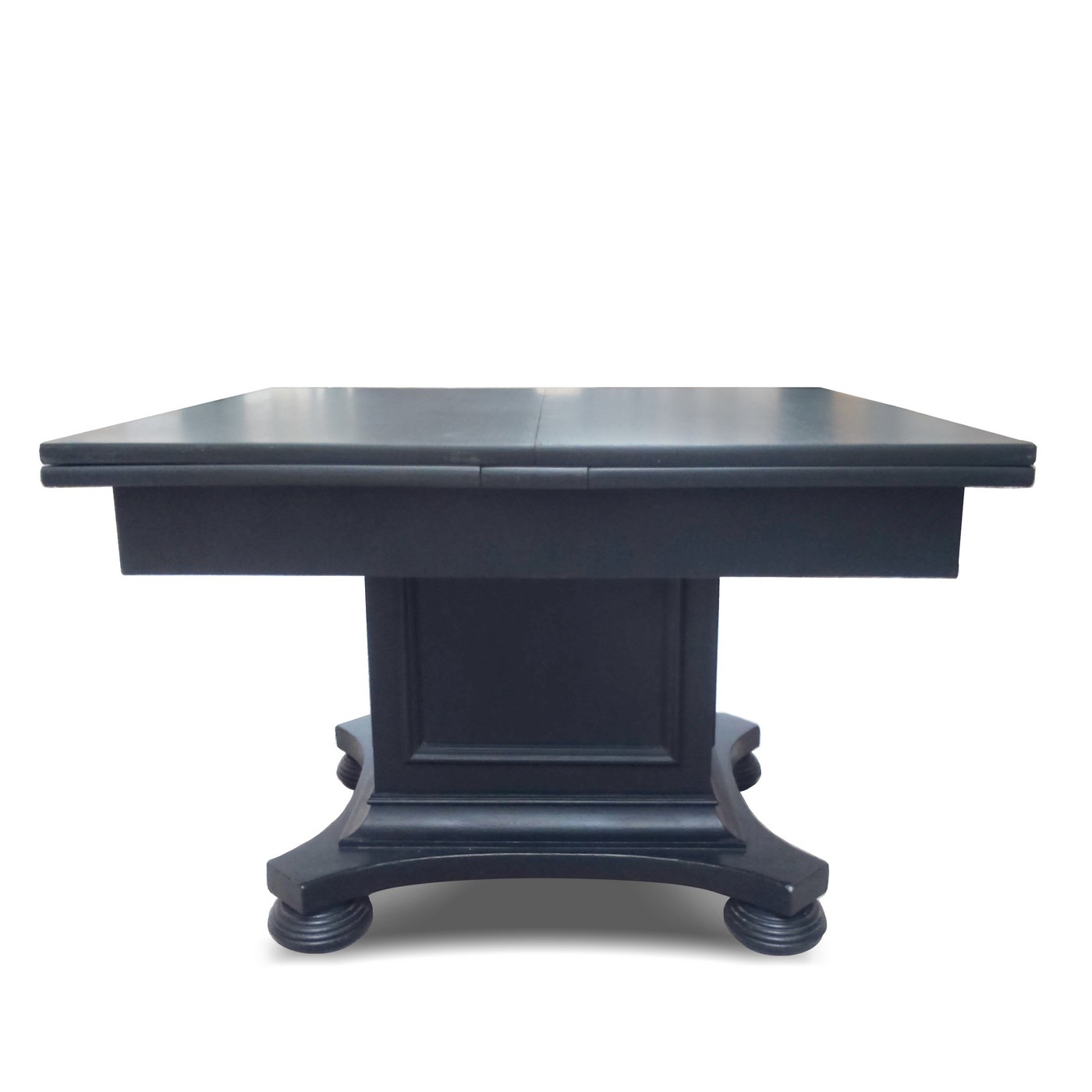 Tisch antiker Jugendstil Esstisch ausziehbarer Speisetisch schwarz Jugendstil Speisetisch ausziehbar