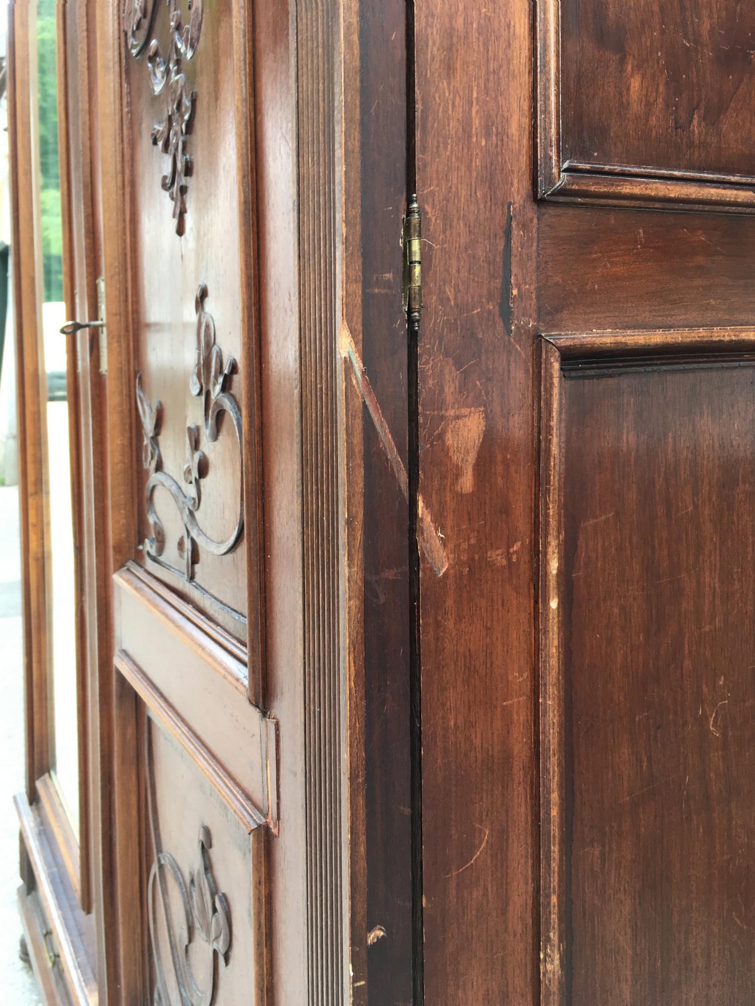Kleiderschrank Spiegelschrank Schrank Kasten antik Jugendstil Garderobenschrank