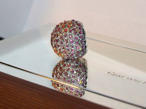 Cocktailring 925 Silber Handarbeit