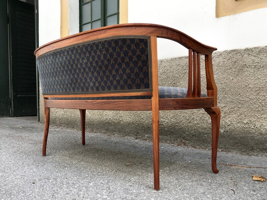 Jugendstil Armlehnbank Sofa antik
