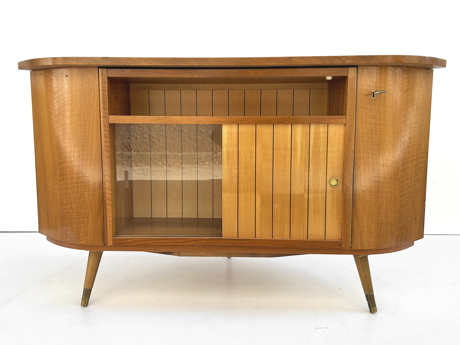 Vintage Barschrank Eckkommode Drehbar 60er-Jahre Retro Bar