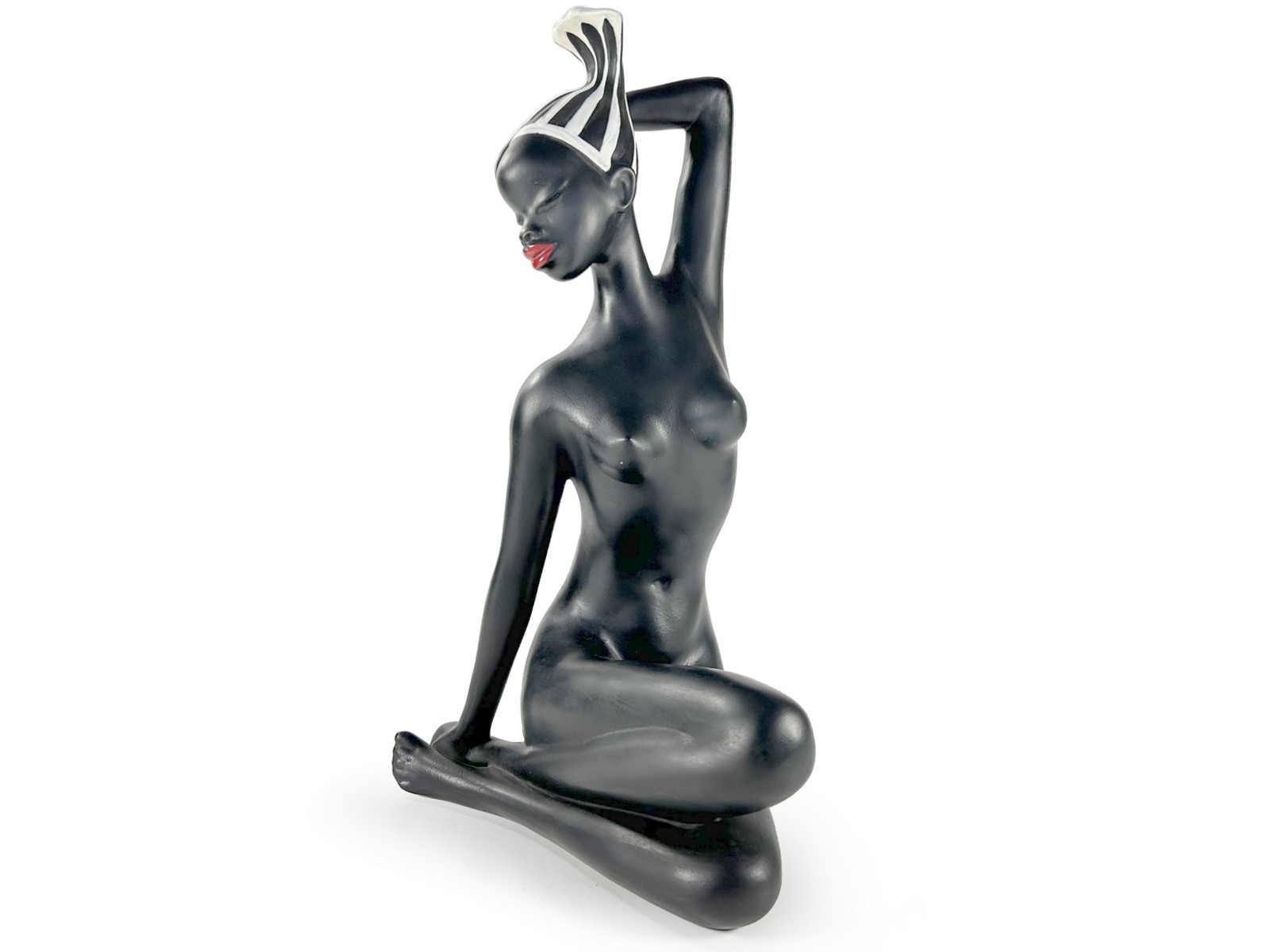 Cortendorf Akt Figur Keramik Afrikanerin