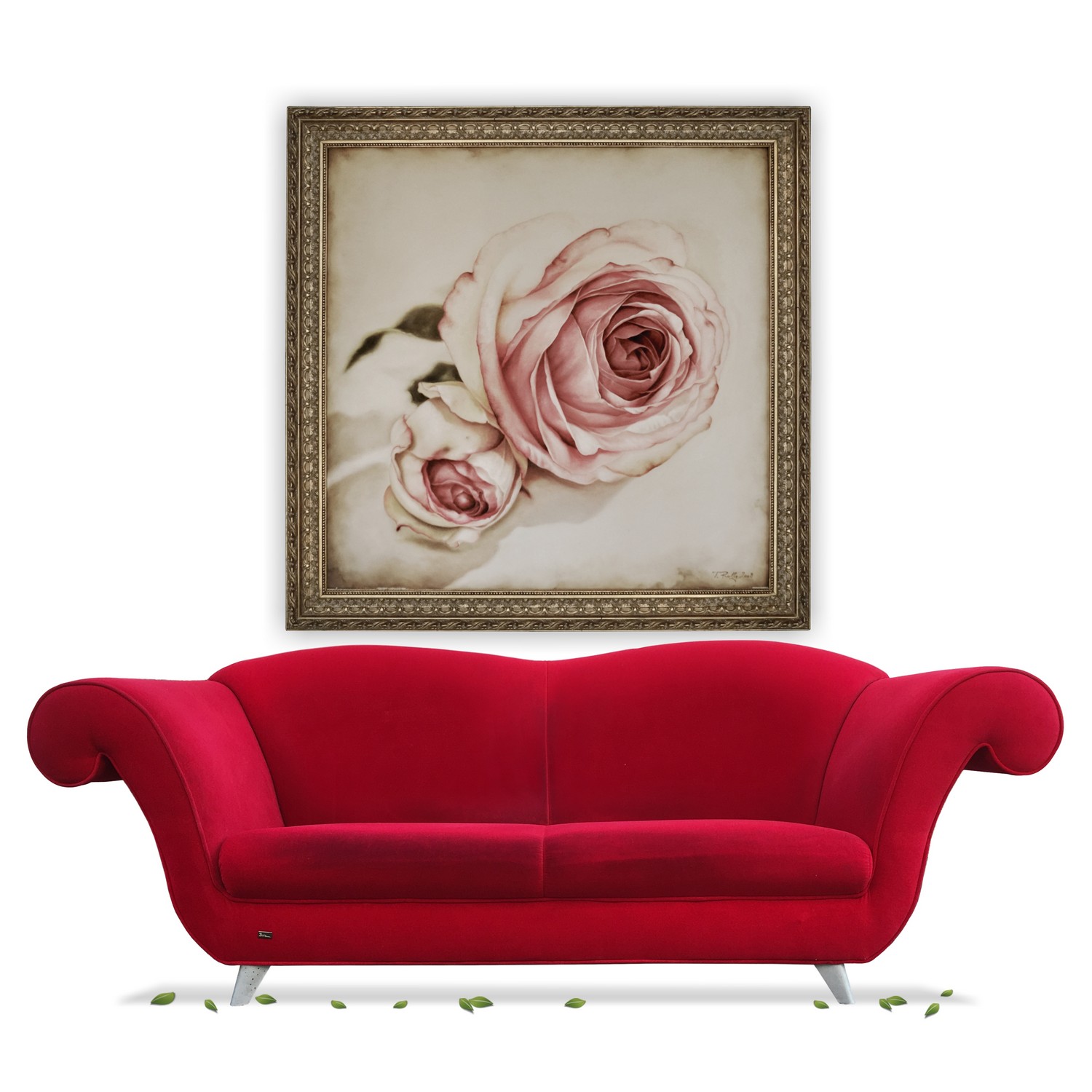 Bretz Sofa rot Designklassiker Galeriemöbel