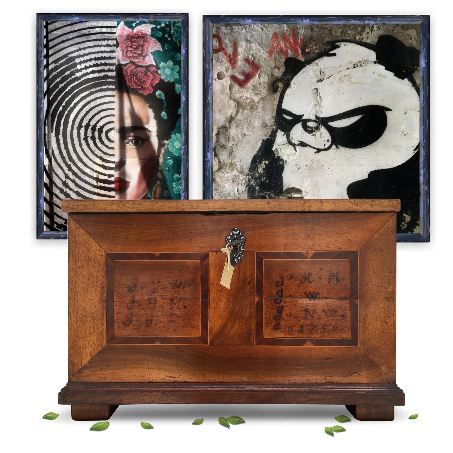 Biedermeier Truhe klein Archivtruhe Aktentruhe versperrbar original Truhe antik Bidermeier ORiginal 1820