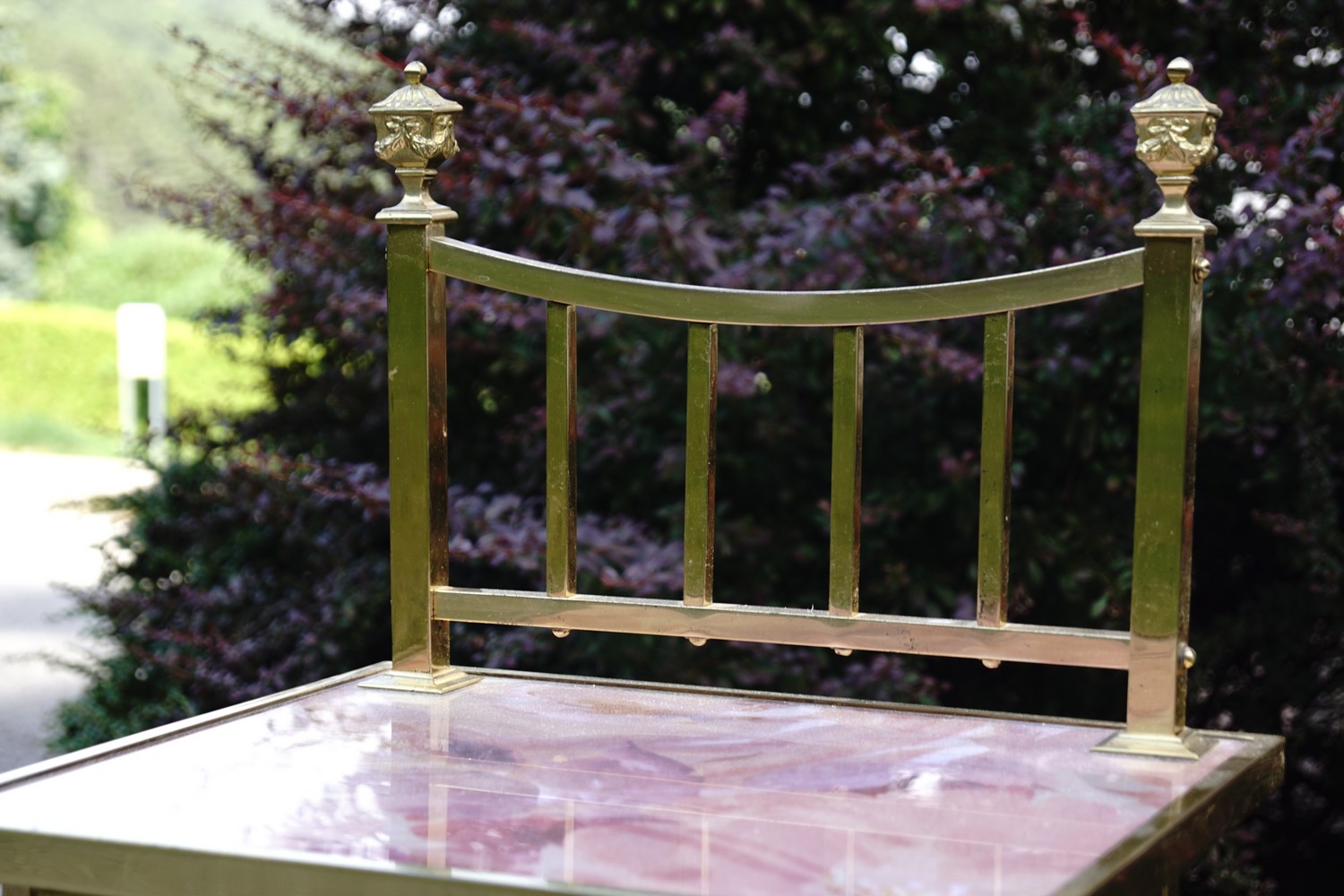 Nachtschrank Messing antik Nachtkasten Kommode Nachttisch golden