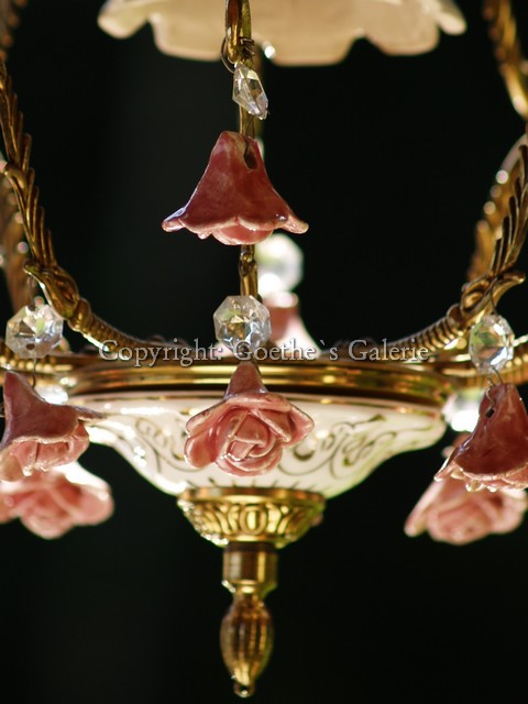 goldener Rosen Luster Shabby Chic