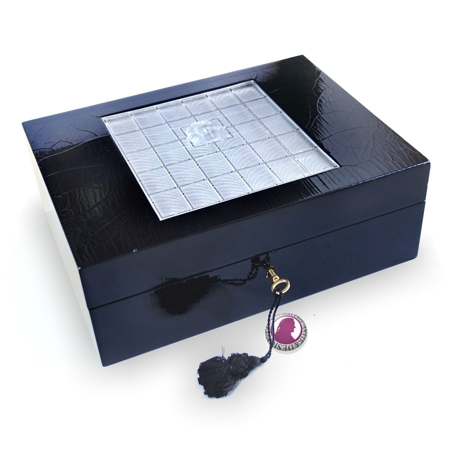 Zigarrenbox Lalique Madison noir Humidor Box Limited Edition