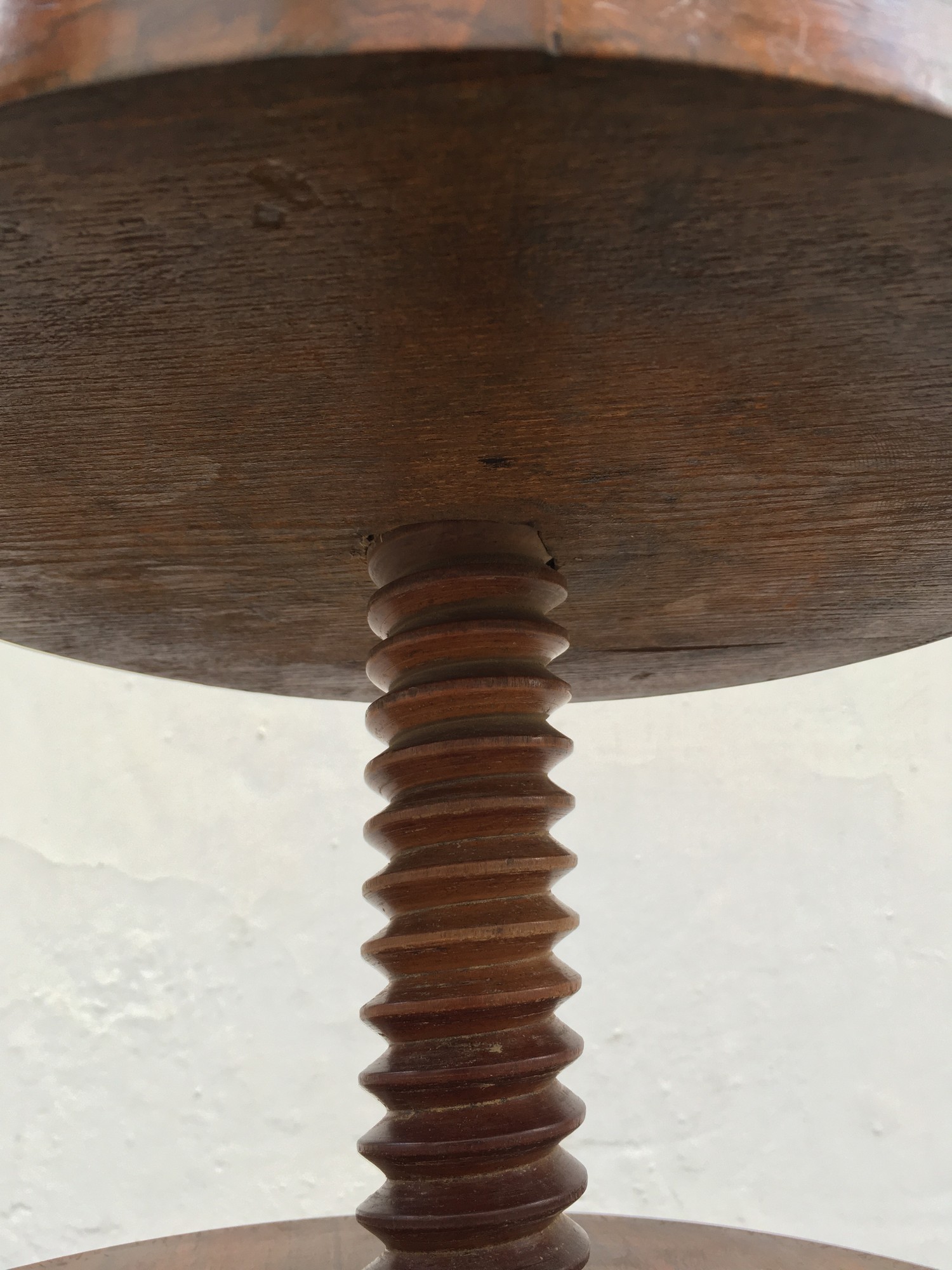 Klavierhocker Hocker Biedermeier um 1820 original Drehhocker Sitzmöbel